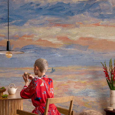 Fotobehang voor kinderkamer met een zeegezicht