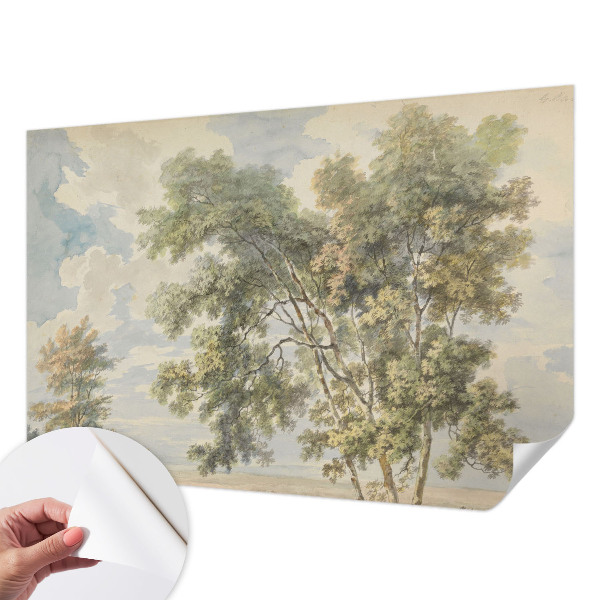 Fotobehang voor de kinderkamer met een romantische natuurrijke print