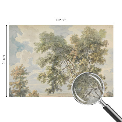 Fotobehang voor de kinderkamer met een romantische natuurrijke print