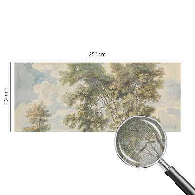 Fotobehang voor de kinderkamer met een romantische natuurrijke print