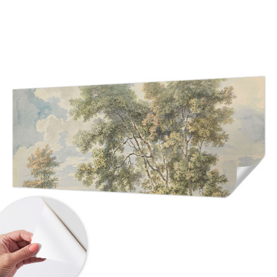 Fotobehang voor de kinderkamer met een romantische natuurrijke print