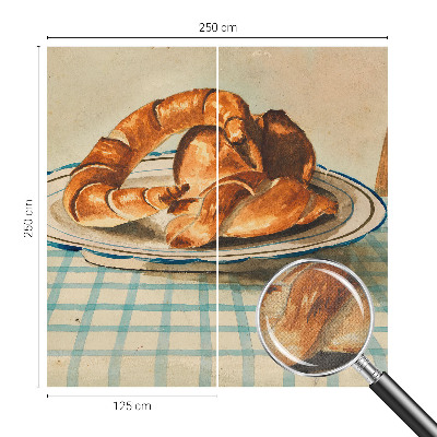 Fotobehang kinderkamer Keukengebakken producten