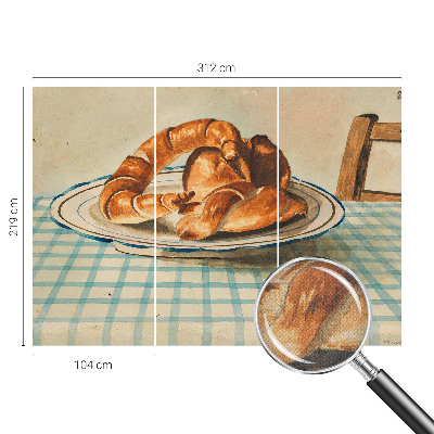 Fotobehang kinderkamer met keukengebakken als print voor kinderen