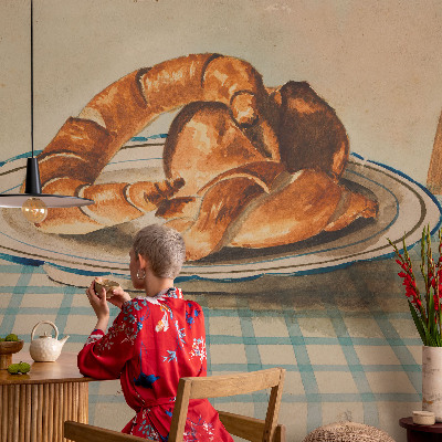 Fotobehang kinderkamer Keukengebakken producten