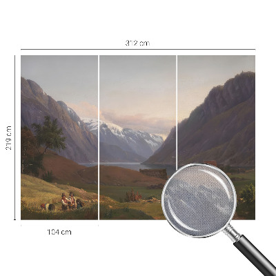 Fotobehang tienerkamer Bergpanorama