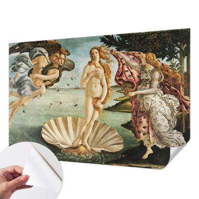 3D fotobehang met het schilderij De geboorte van Venus