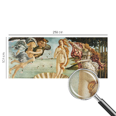 3D fotobehang met het schilderij De geboorte van Venus