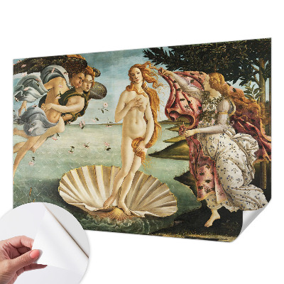 3D fotobehang met het schilderij De geboorte van Venus