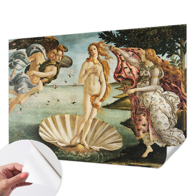 3D fotobehang met het schilderij De geboorte van Venus