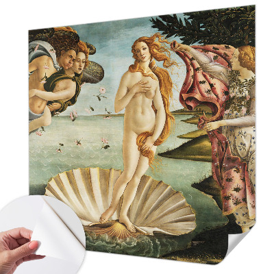 3D fotobehang met het schilderij De geboorte van Venus