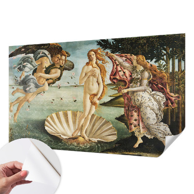 3D fotobehang met het schilderij De geboorte van Venus