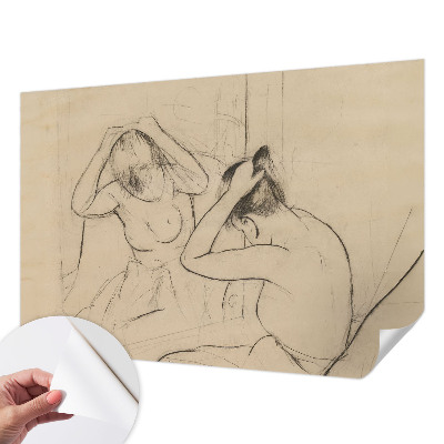 Zelfklevende behangsticker met een artistiek en elegant ontwerp