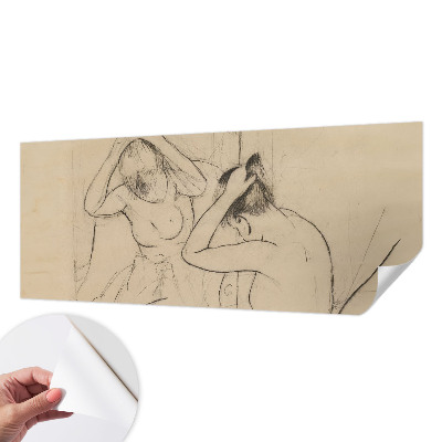 Zelfklevende behangsticker met een artistiek en elegant ontwerp