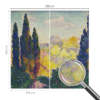 Fotobehang voor de kinderkamer met impressionistische landschappen