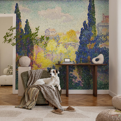Fotobehang voor de kinderkamer met impressionistische landschappen