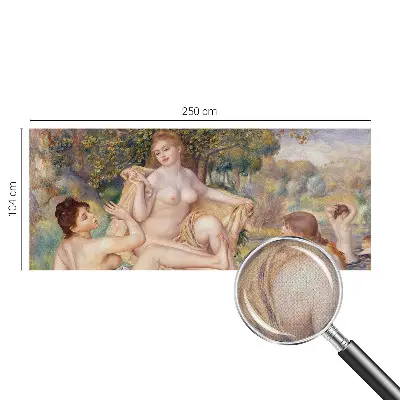 Fotobehang babykamer met een afbeelding van rustende vrouwen