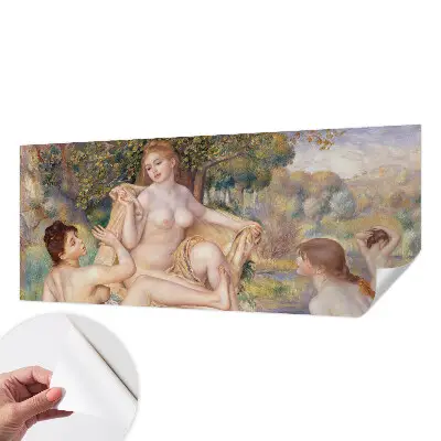 Fotobehang babykamer met een afbeelding van rustende vrouwen