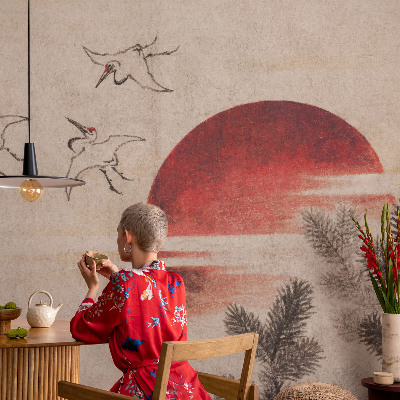 Foto behang voor de keuken Bos Oost