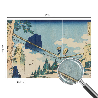 Fotobehang tienerkamer met afbeelding van een bergbrug