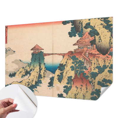3D fotobehang met een schilderachtig landschap als motief