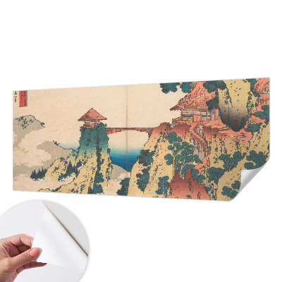 3D fotobehang Een schilderachtig landschap