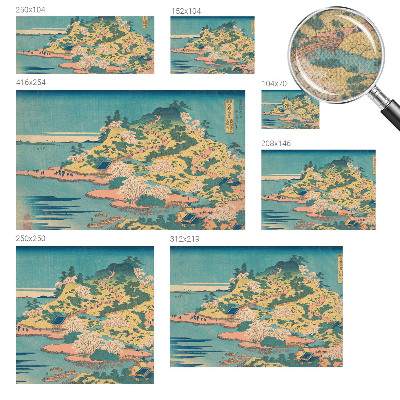 Zelfklevende behangsticker Japans landschap