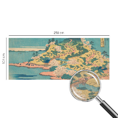 Zelfklevende behangsticker Japans landschap