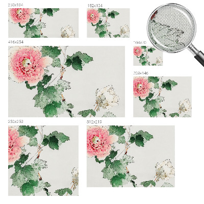 Fotobehang kinderkamer met een subtiel bloemenmotief
