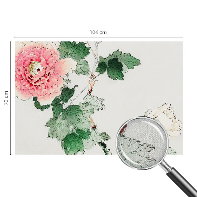 Fotobehang kinderkamer met een subtiel bloemenmotief