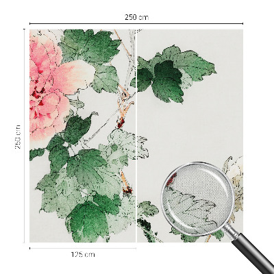 Fotobehang kinderkamer met een subtiel bloemenmotief
