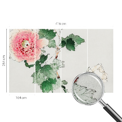 Fotobehang kinderkamer Subtiele bloemen