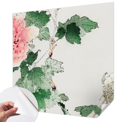 Fotobehang kinderkamer met een subtiel bloemenmotief