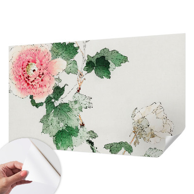 Fotobehang kinderkamer met een subtiel bloemenmotief