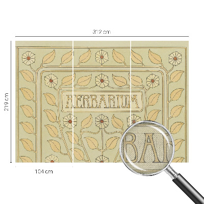 Fotobehang voor kinderkamer Plantenornament