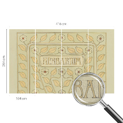 Fotobehang voor kinderkamer Plantenornament