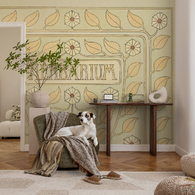 Fotobehang voor kinderkamer Plantenornament