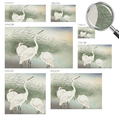 Fotobehang voor de kinderkamer Reigers in het gras