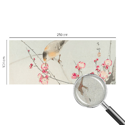 Fotobehang babykamer Bloemvogel