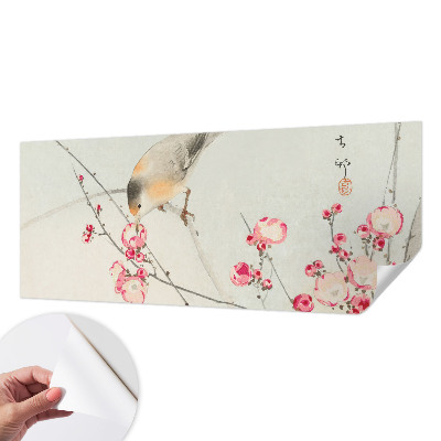 Fotobehang babykamer Bloemvogel