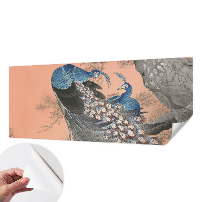 Foto behang voor de keuken Pauwenelegantie