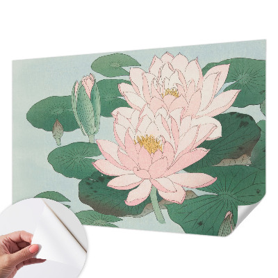 Fotobehang tienerkamer met motief van een waterlotus