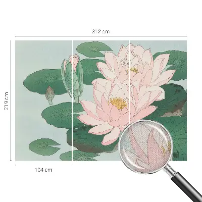 Fotobehang tienerkamer met motief van een waterlotus