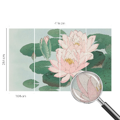 Fotobehang tienerkamer met motief van een waterlotus