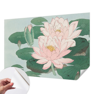 Fotobehang tienerkamer met motief van een waterlotus