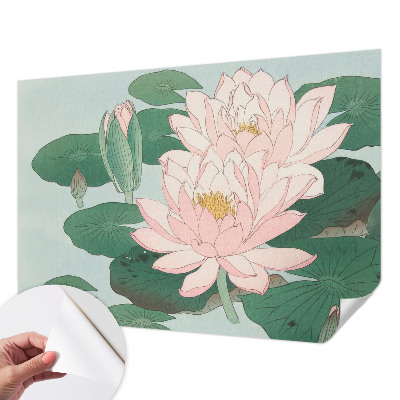 Fotobehang tienerkamer met motief van een waterlotus