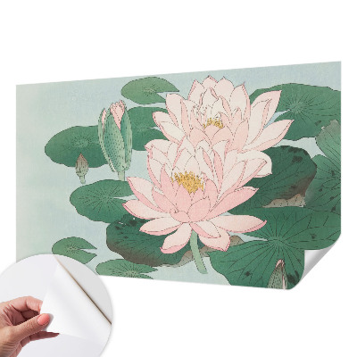 Fotobehang tienerkamer met motief van een waterlotus