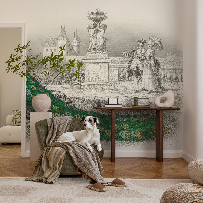 Zelfklevend fotobehang Kleurrijke veren