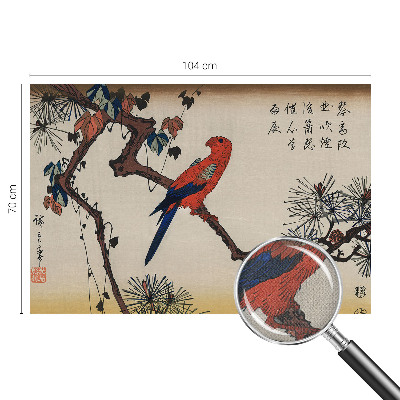 Fotobehang zelfklevend Een vogel op een tak