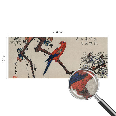 Fotobehang zelfklevend Een vogel op een tak