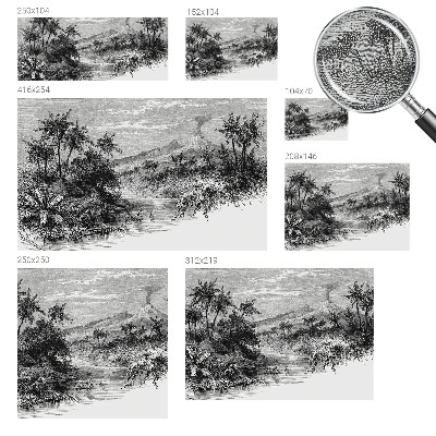 Zelfklevend fotobehang op maat Exotisch panorama